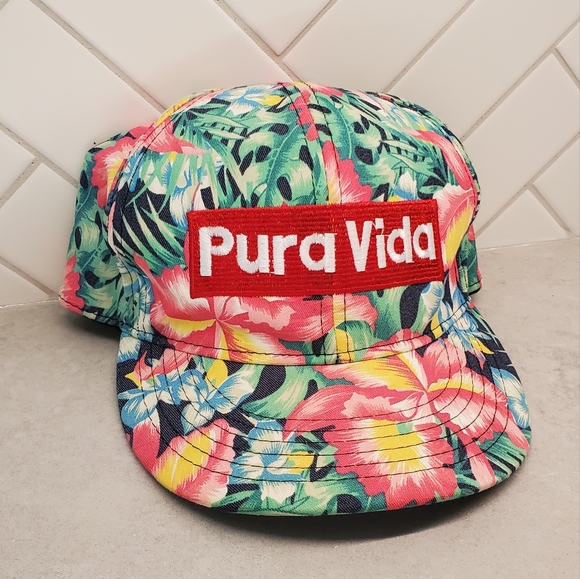 Pura Vida Snap Back Cap Hat - Picture 1 of 5